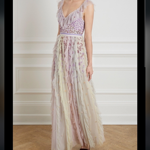 BHLDN Needle & Thread Dress size US 0 $600 - Picture 6 of 13
